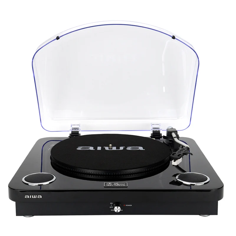 AIWA LPS-25 Pladespiller – Bluetooth, USB & FM, sort