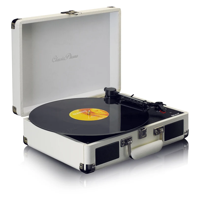 LENCO TT-115CR - Bluetooth® platenspeler met ingebouwde speakers, crème