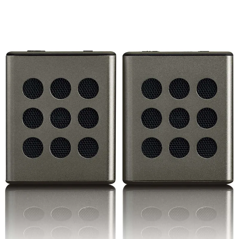 LENCO BTP-200BK - Bluetooth® Stereo Speaker set met 8 uur speeltijd met accessoires - Grijs