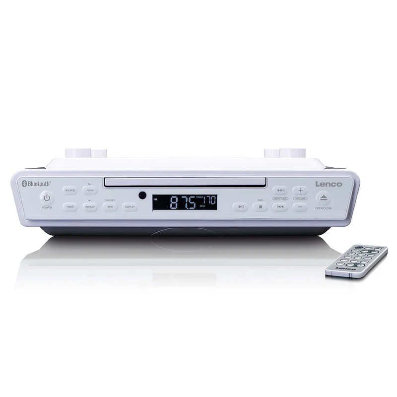 LENCO KCR-150WH - FM Keukenradio met CD speler en Bluetooth® - Wit