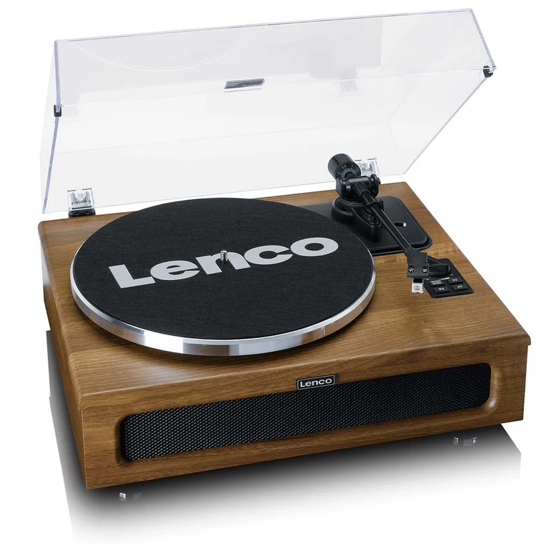 LENCO LS-410WA - Platenspeler met 4 ingebouwde luidsprekers - Hout