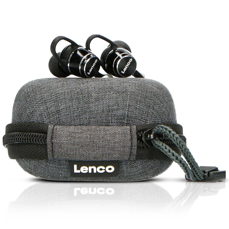 LENCO EPB-160BK - Sweatproof Bluetooth® oordopjes Inclusief powerbank case - Zwart
