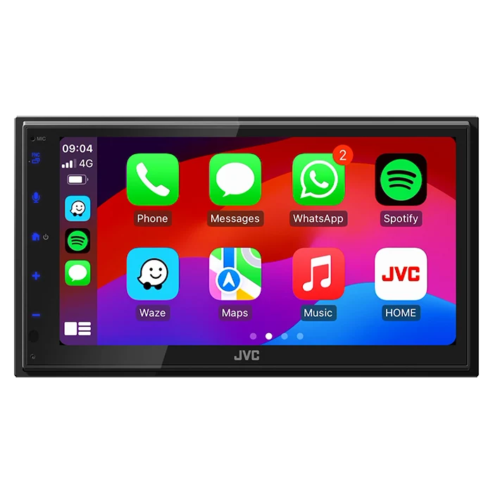 JVC KW-M593BT 2-DIN-radio med CarPlay och Android Auto