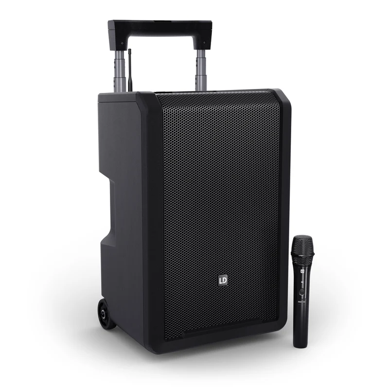 LD Systems ANNY® 10 HHD B8 - 10" portabelt batteridrivet Bluetooth® PA-system med mixer och 1x trådlös handhållen mikrofon