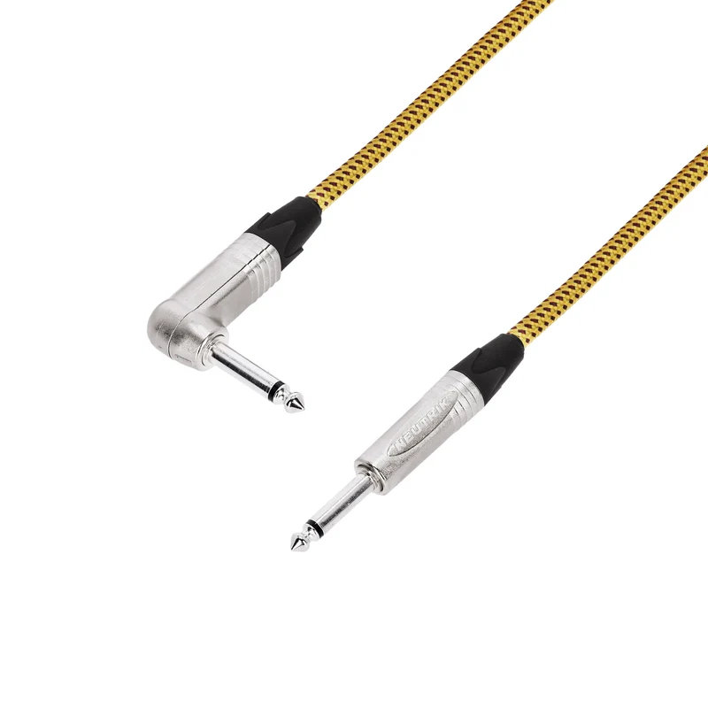 Adam Hall Cables 5 STAR IRP 0600 VINTAGE - Instrumentkabel | Neutrik® vinkeljack TS x jack TS | 6 m