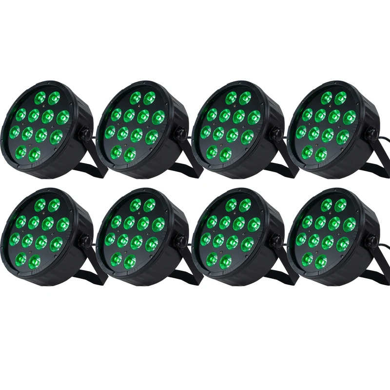 Marconi Polaris 12x12W RGBW PAR-lampa 8 st. Bundle