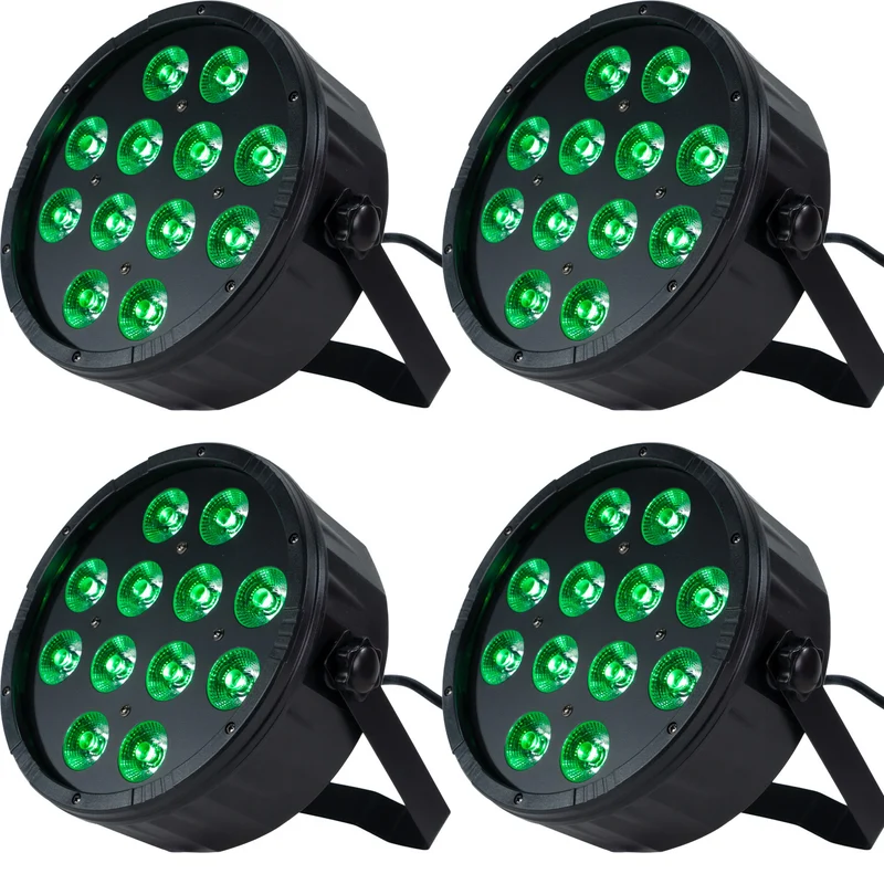 Marconi Polaris 12x12W RGBW PAR-lampa 4 st. Bundle