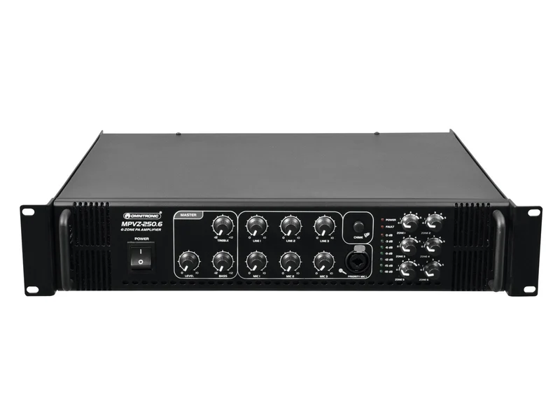 OMNITRONIC MPVZ-250.6 PA-mixningsförstärkare