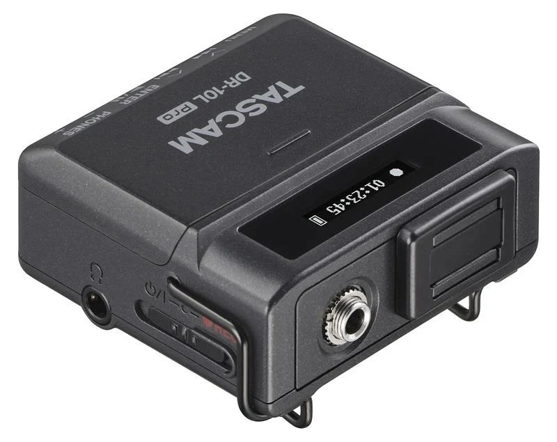 Tascam DR-10L Pro Recorder med lavalier mikrofon, svart