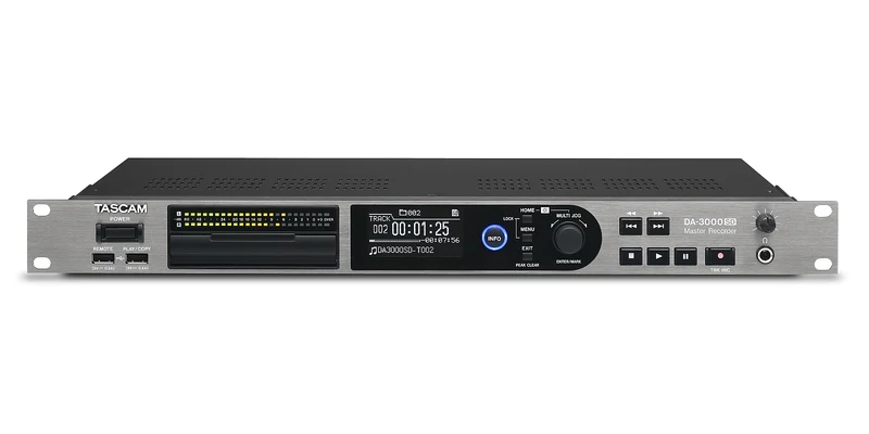 Tascam 2-kanals DSD/PCM-masterinspelare och AD/DA-omvandlare