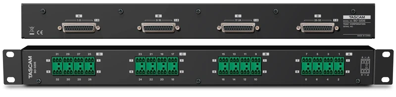 Tascam Breakout box 32 Euroblock till 4 SUB-D25