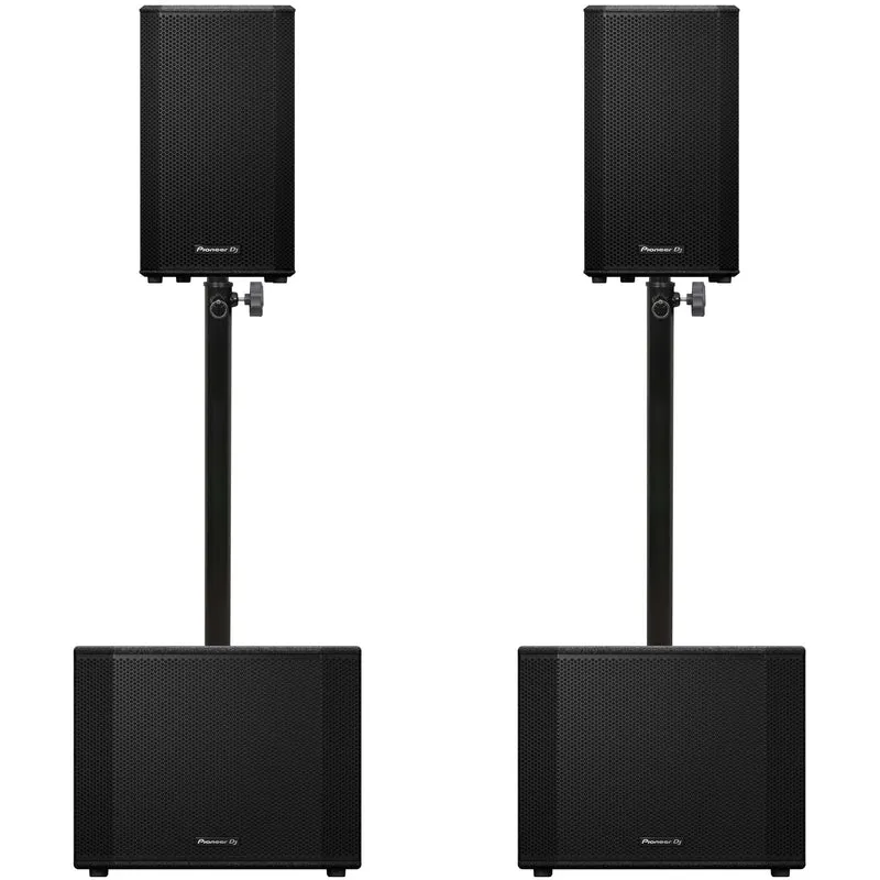 Pioneer DJ 2x XPRS-1152ST + 2x XPRS-102 Paket