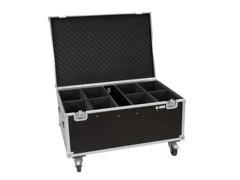 ROADINGER Flightcase för 8x LED IP PAR 12x8W QCL/12x9 SQL Spot med hjul