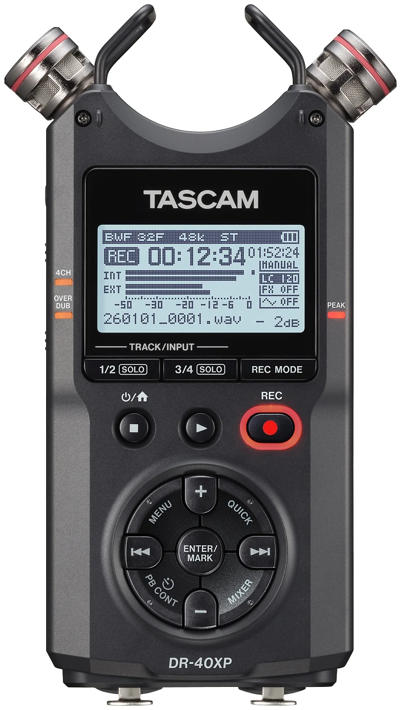 Tascam DR-40XP handhållen inspelare, diktafon