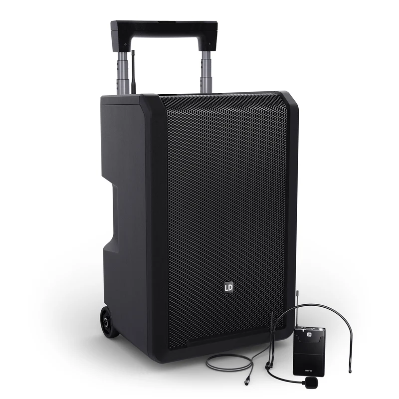 LD Systems ANNY® 10 BPH B8 - 10" portabelt batteridrivet Bluetooth® PA-system med mixer och 1x headsetmikrofon (inkl. bodypack)