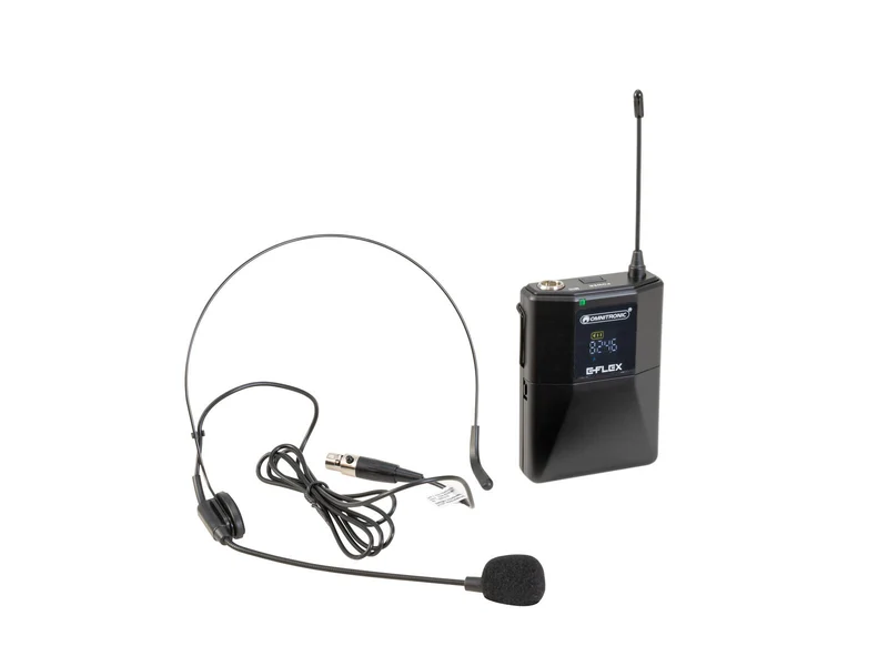 OMNITRONIC UHF E-FLEX Bodypack 823-832/863-865 MHz