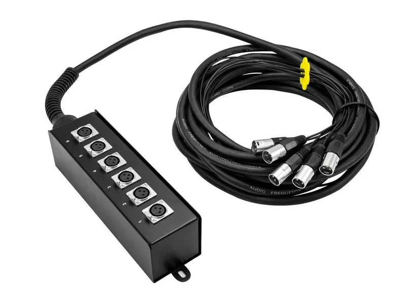 OMNITRONIC Multicore Stageboxar MUS-610 6IN 10m