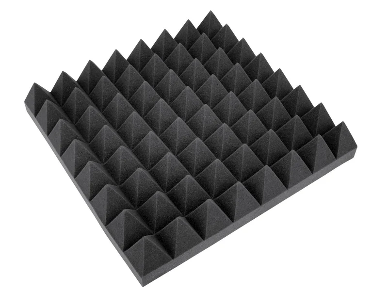 OMNITRONIC akustikskum, pyramid 100 mm, 50x50 cm