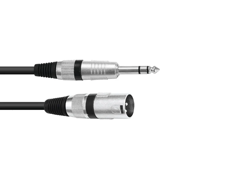 OMNITRONIC Adapterkabel XLR(M)/Jack stereo 2m bk