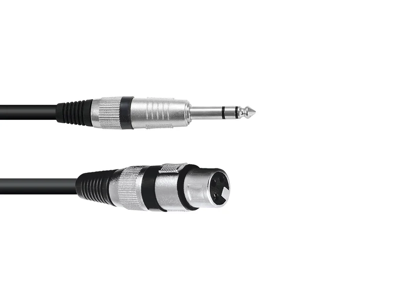 OMNITRONIC adapterkabel XLR(F)/Jack stereo 0.9 m bk