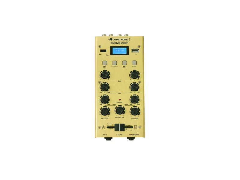 OMNITRONIC GNOME-202P Minimixer guld