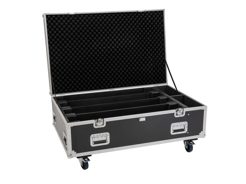 ROADINGER Flightcase PRO 4x LED BAR-8 SWING med hjul