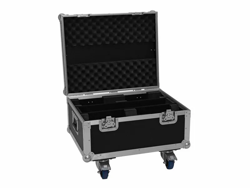 ROADINGER Flightcase för 4x LED CLS-9 QCL RGB/WW 9x7W