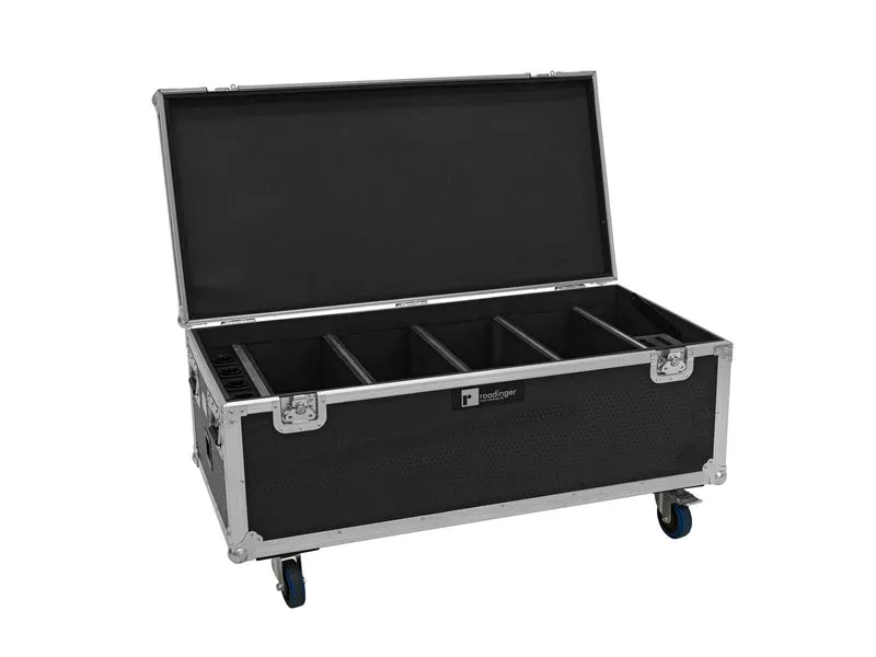 ROADINGER Flightcase 4x AKKU Multiflood IP 18x10W RGBW Wash CRMX med laddningsfunktion