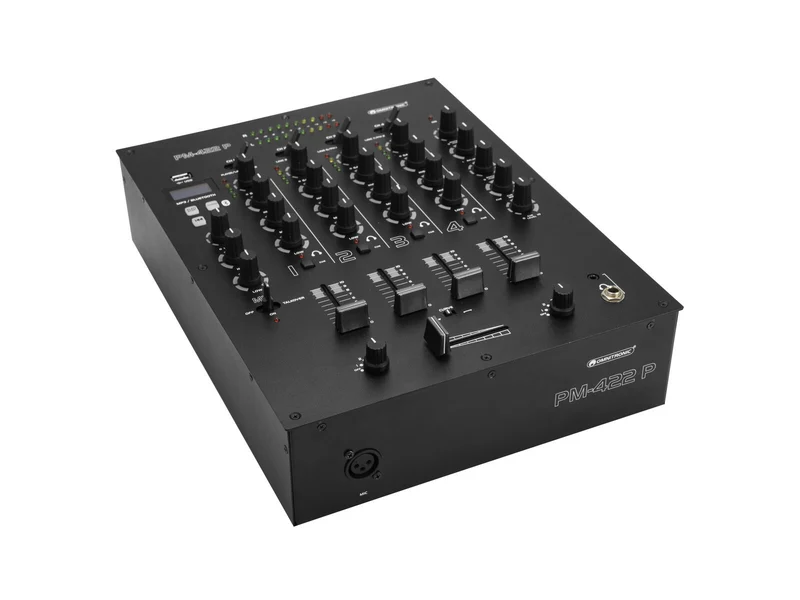 OMNITRONIC PM-422P 4-kanals DJ-mixer med Bluetooth & USB-spelare