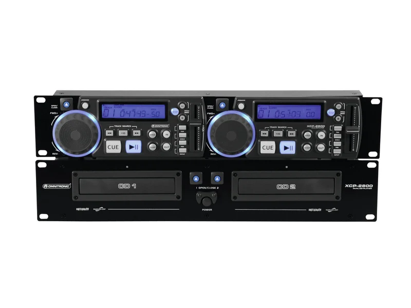 OMNITRONIC XCP-2800 Dubbel CD-spelare