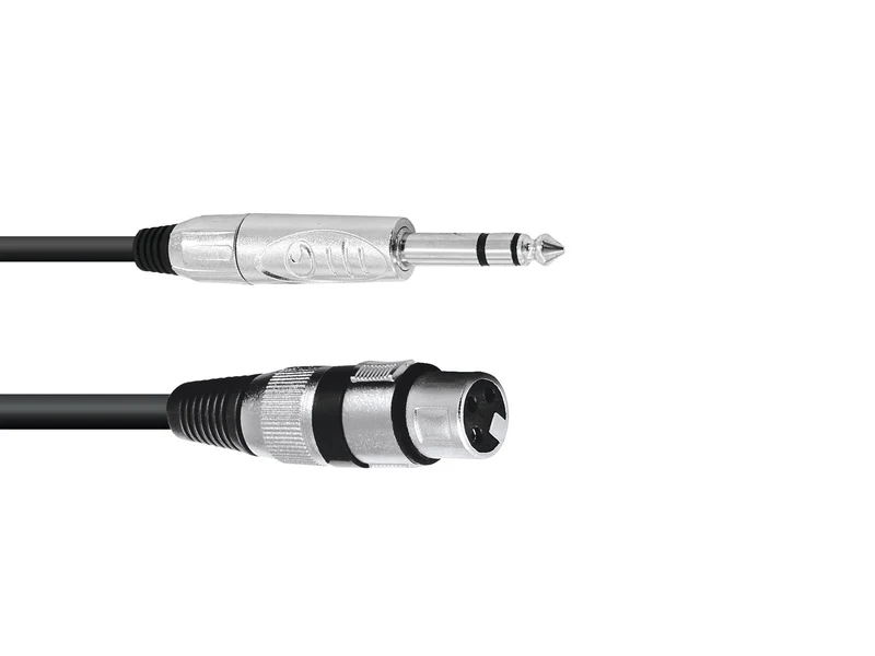 OMNITRONIC adapterkabel XLR(F)/Jack stereo 2 m bk