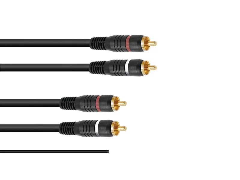 OMNITRONIC RCA-kabel 2x2 jord 1,5m
