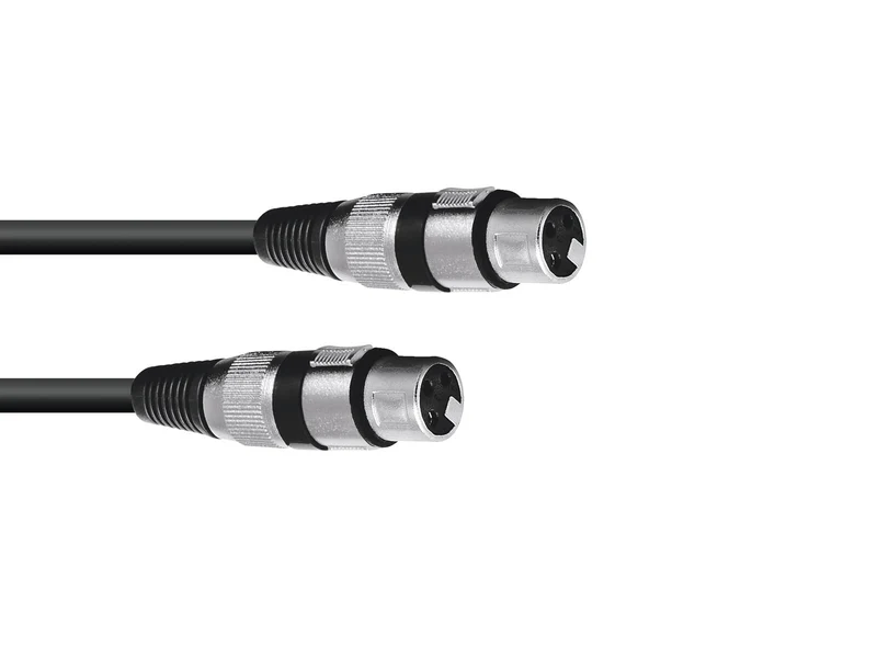 OMNITRONIC Adapterkabel XLR(F)/XLR(F) 0.2m bk