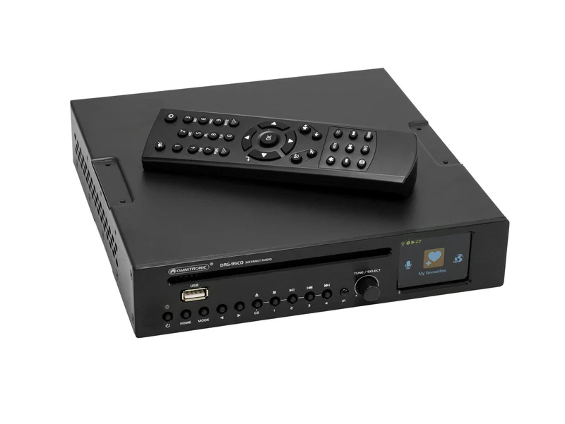 OMNITRONIC DRS-95CD Internetradio med DAB+, Bluetooth och CD-spelare