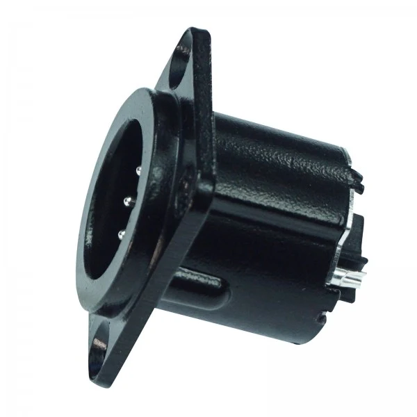 Enova 5-Pin XLR han chassistik, svart