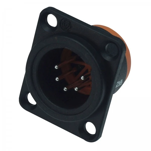 Enova 5-Pin XLR han chassistik, svart IP67 Outdoor