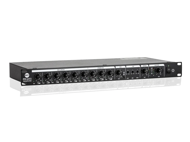 RCF installations mixer 9 input och 3 zoner