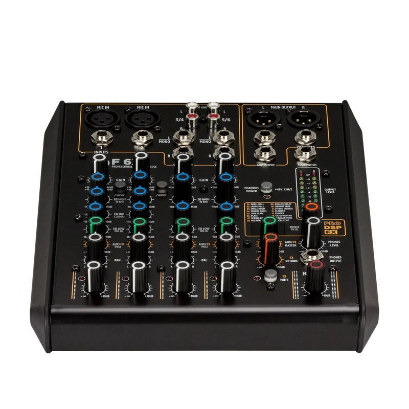 RCF mixer F 6X med 6 kanaler och DSP