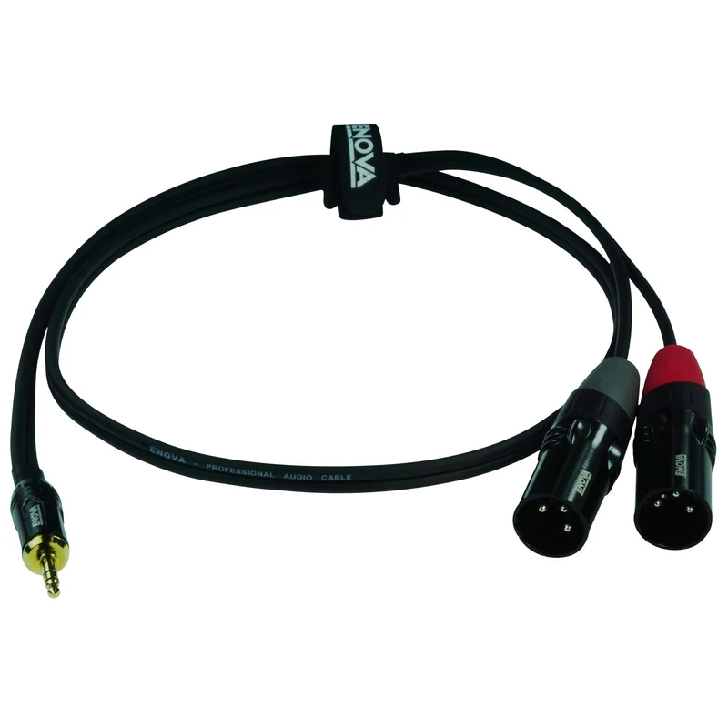 Enova adapterkabel MiniJack > 2 x XLR han, 3 meter