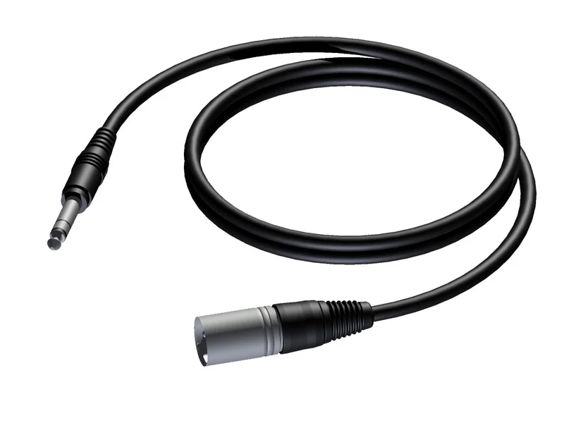 ProCab XLR han > Jack stereo - balanserad kabel 10 m