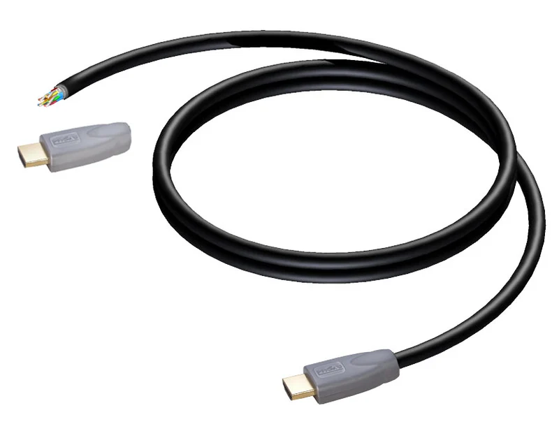 ProCab HDMI-kablar, 1 ände utan kontakt 4 meter