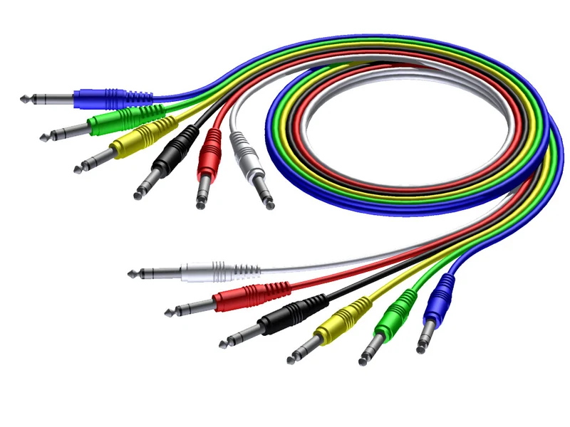 ProCab stereo jack/jack-kabelset i 6 färger, 60 cm