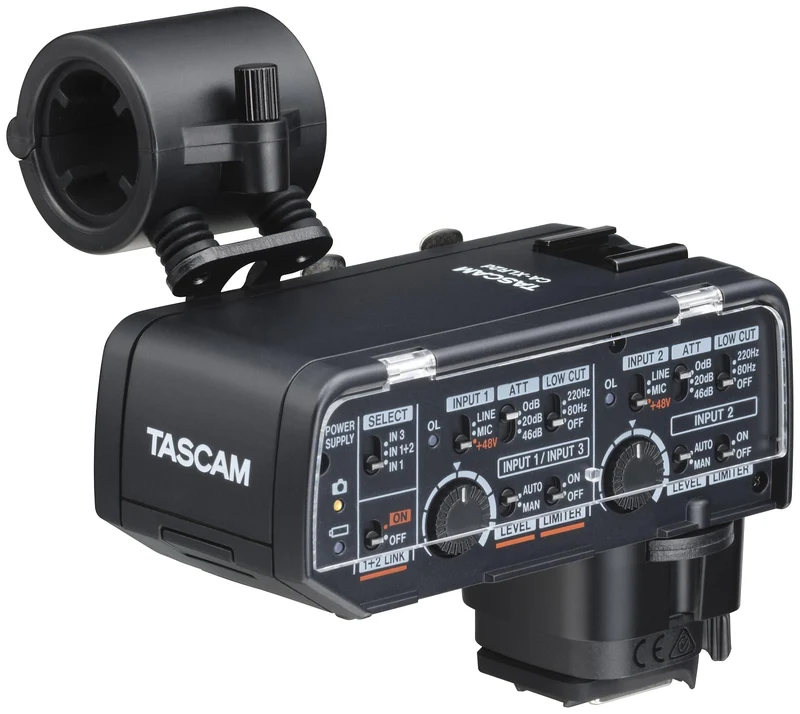 Tascam CA-XLR2D mikrofonadapter till kamera, Canon