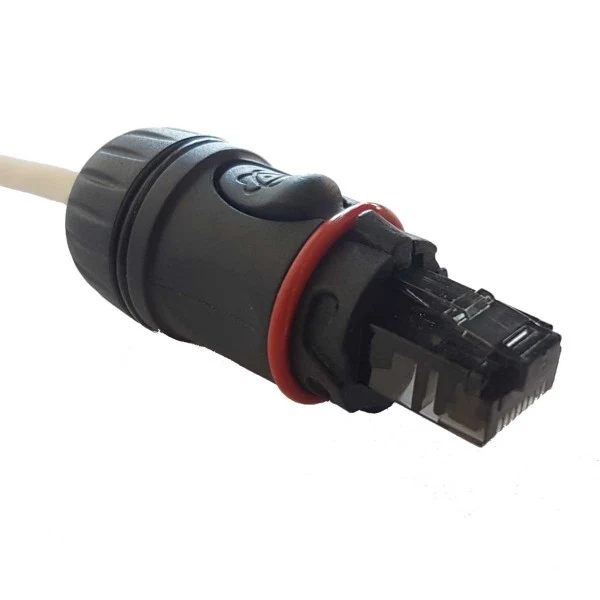 Enova RJ45 kabelhus Ethernet, Svart