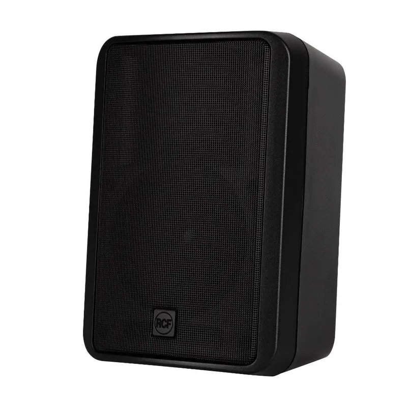 RCF vägghögtalare 2-vägsset (2 stycken) 60W 100 V IP55, Svart