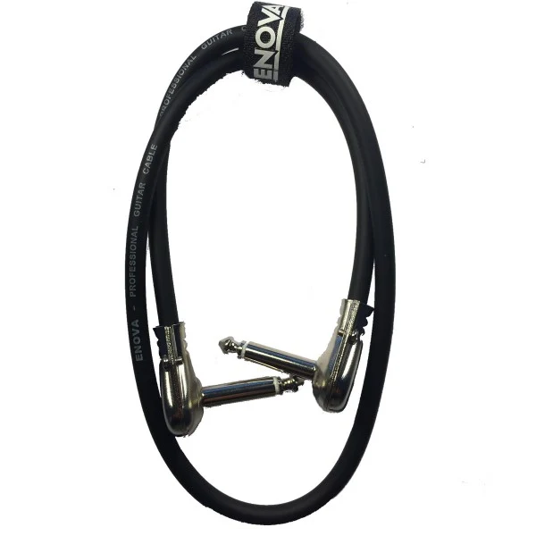 Enova vinkel jack flat kabel till pedalboard 40 cm