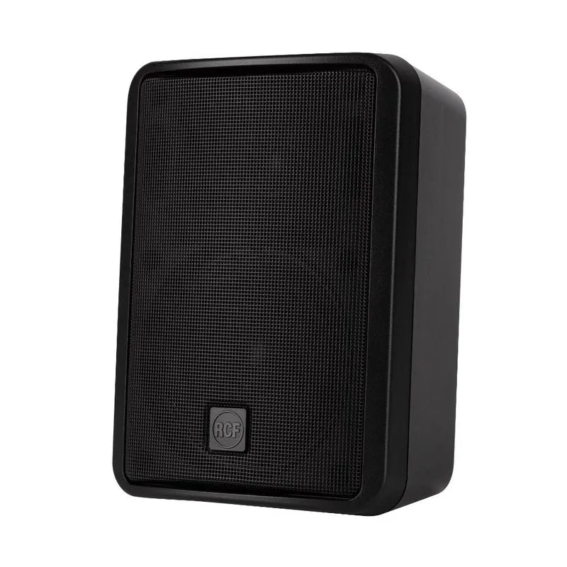 RCF vägghögtalare 2-vägsset (2 stycken) 40W 100 V IP55, Svart