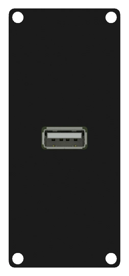 Caymon CASY161 1 plats, USB 2.0-genomföring