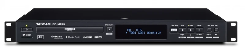 Tascam BD-MP4K Blu Ray och DVD-spelare 4K/UHD