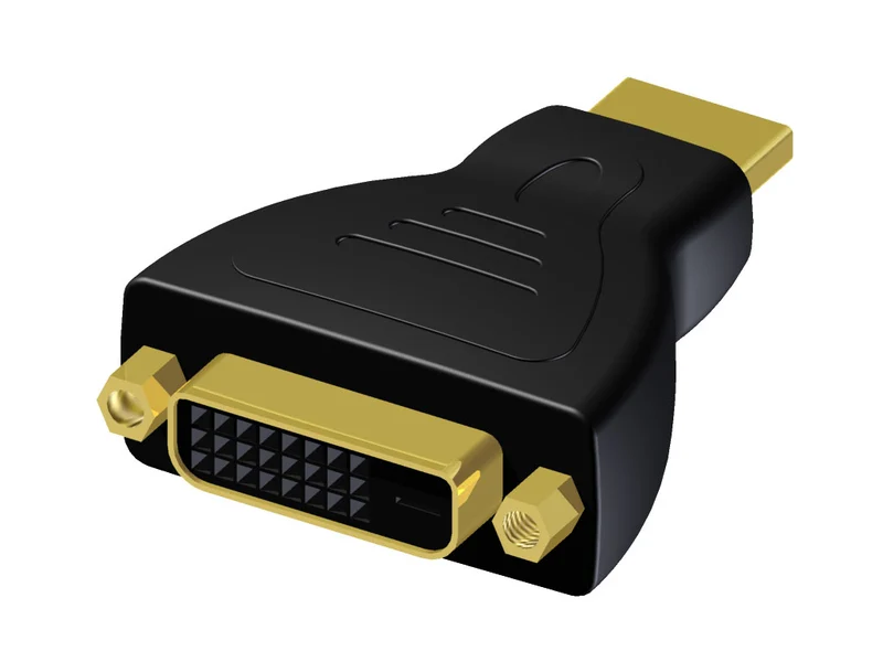 HDMI han> DVI hon adapter single link
